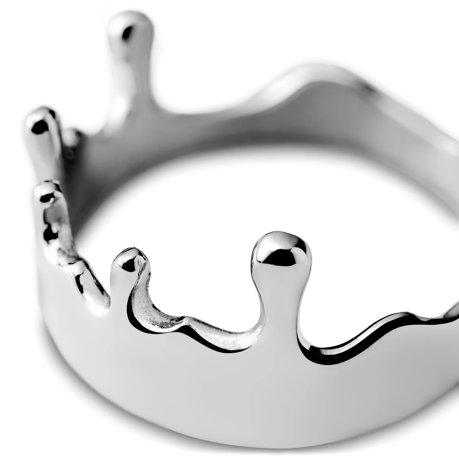 Fahrenheit | 12 Mm Silver-Tone Stainless Steel Melting Ring - Image 6