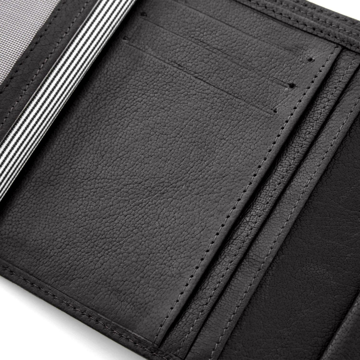 California | Black Stand-Up Leather Wallet - Image 7