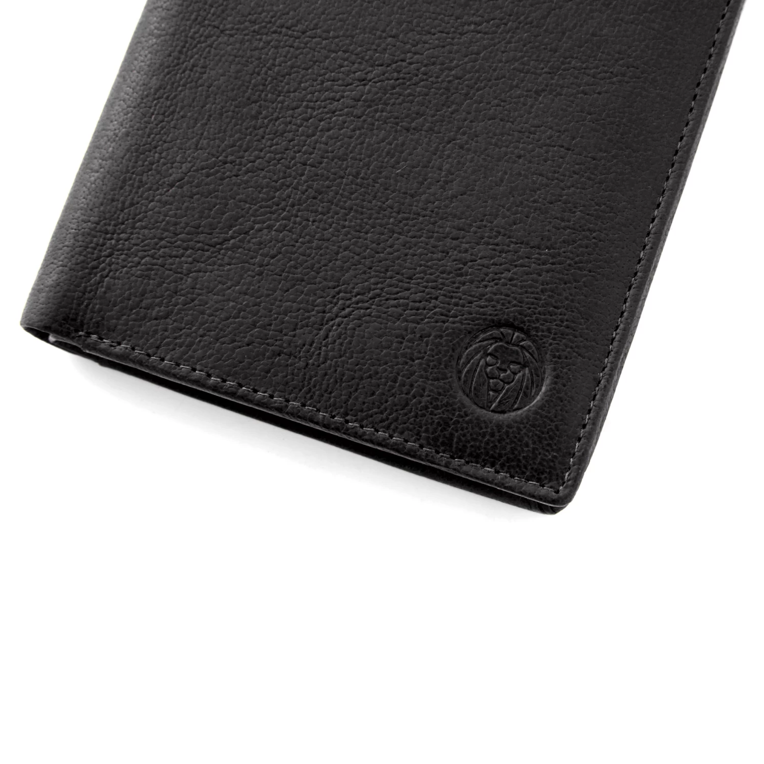 California | Black Stand-Up Leather Wallet - Image 8