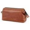 Jasper | Tan Leather Wash Bag