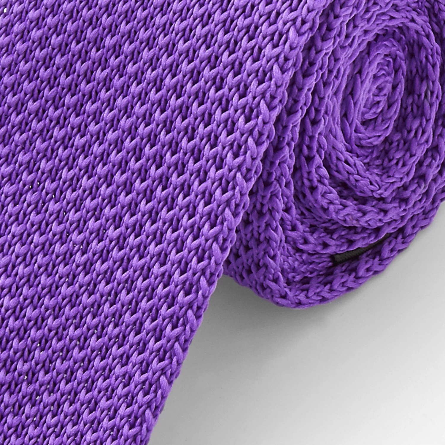 Lavender Polyester Knitted Tie - Image 2