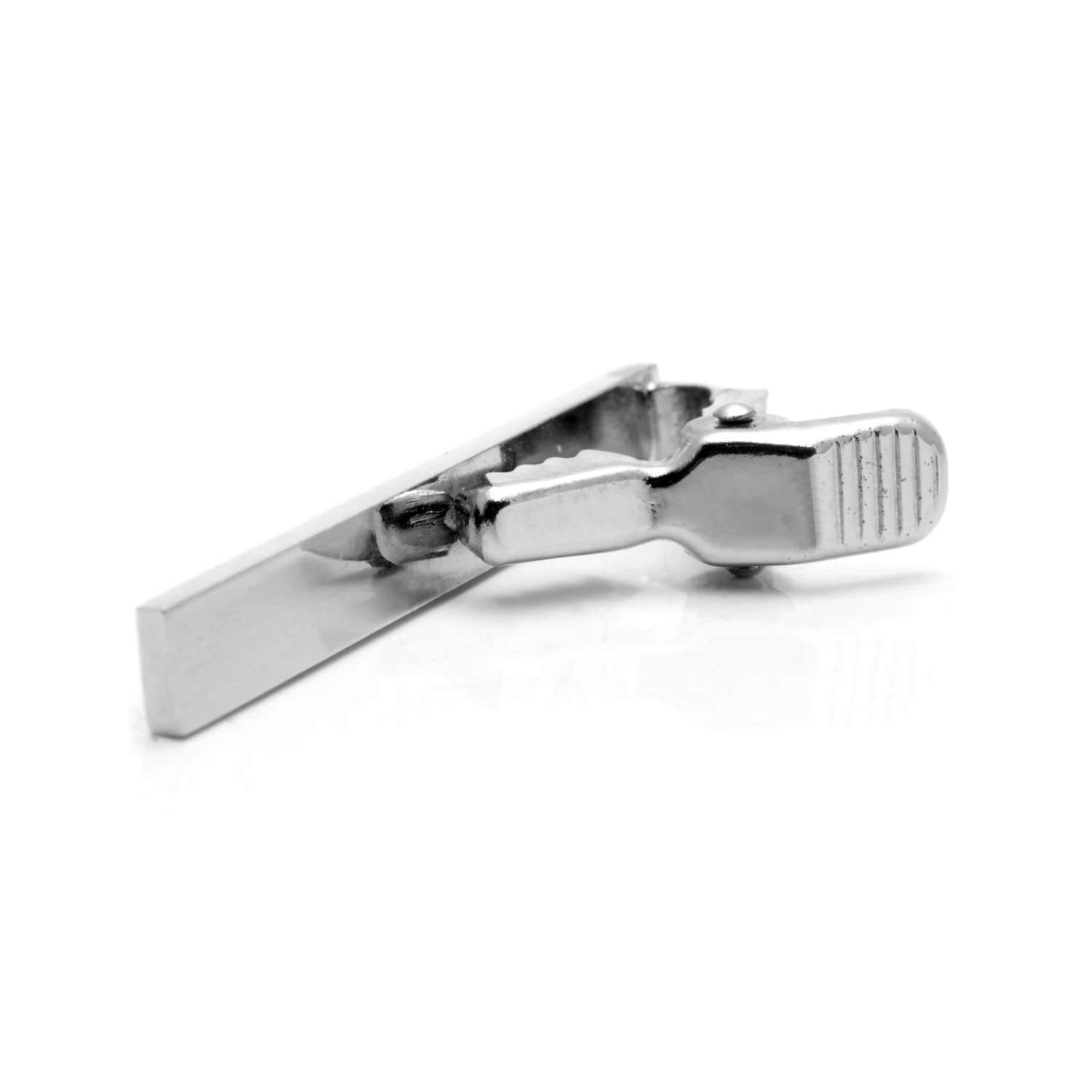 Black & Silver-Tone Dotted Harlequin Tie Clip - Image 3