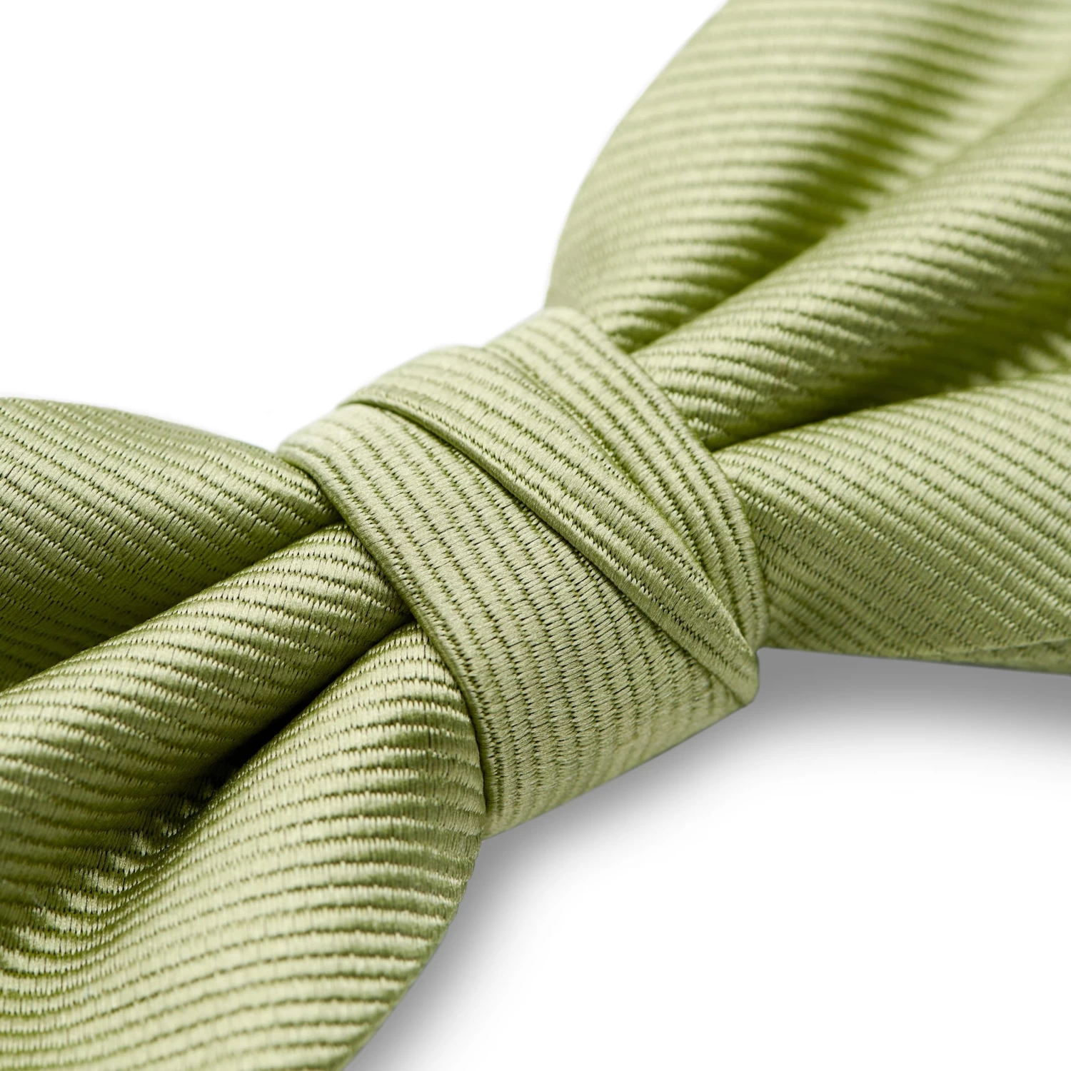 Light Green Pre-Tied Grosgrain Bow Tie - Image 4