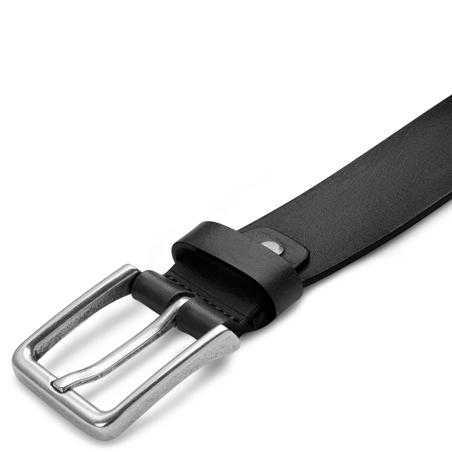 Vincio | Black Full Grain Leather Belt - Image 3