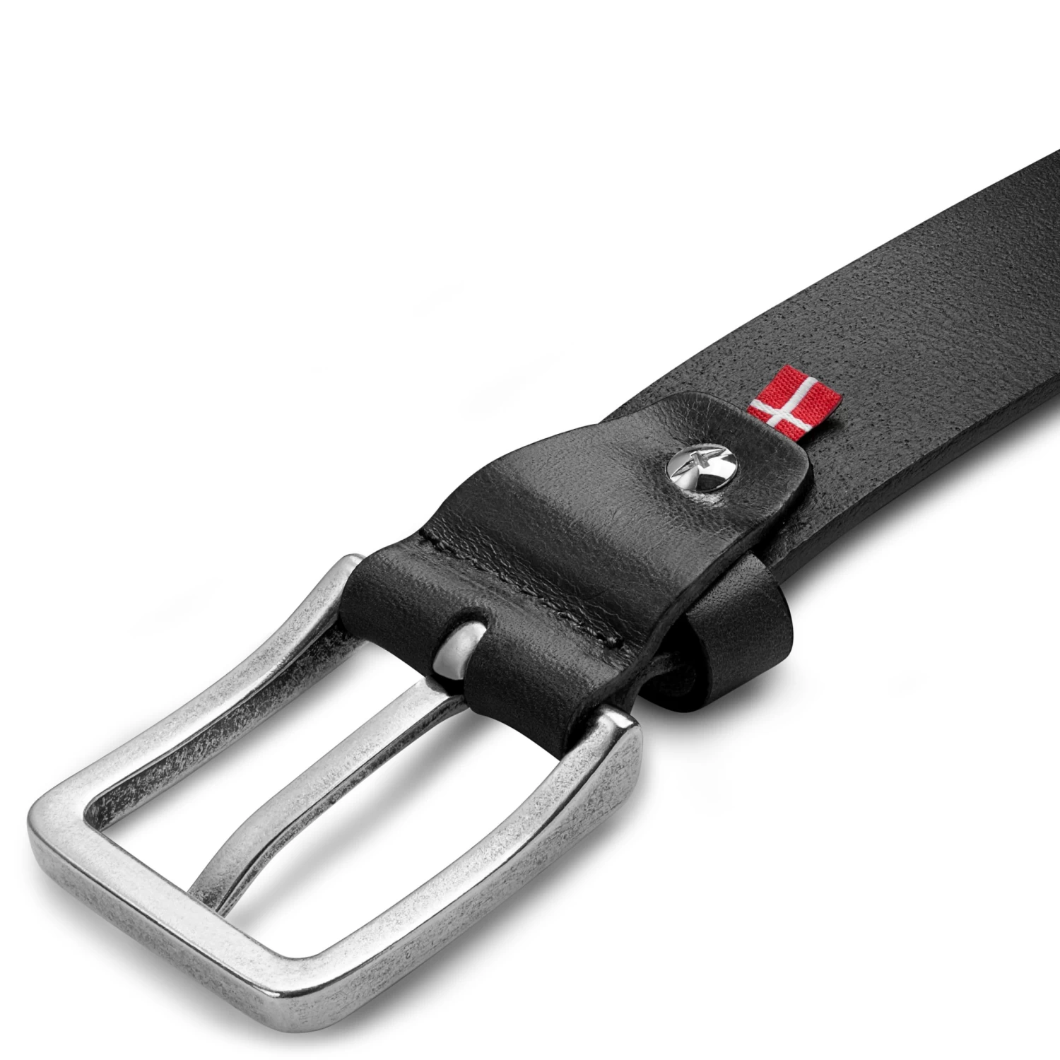 Vincio | Black Full Grain Leather Belt - Image 4