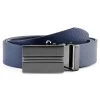 Navy Full-Grain Leather Auto Lock Belt