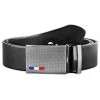 Black Full Grain Leather Auto-lock Belt