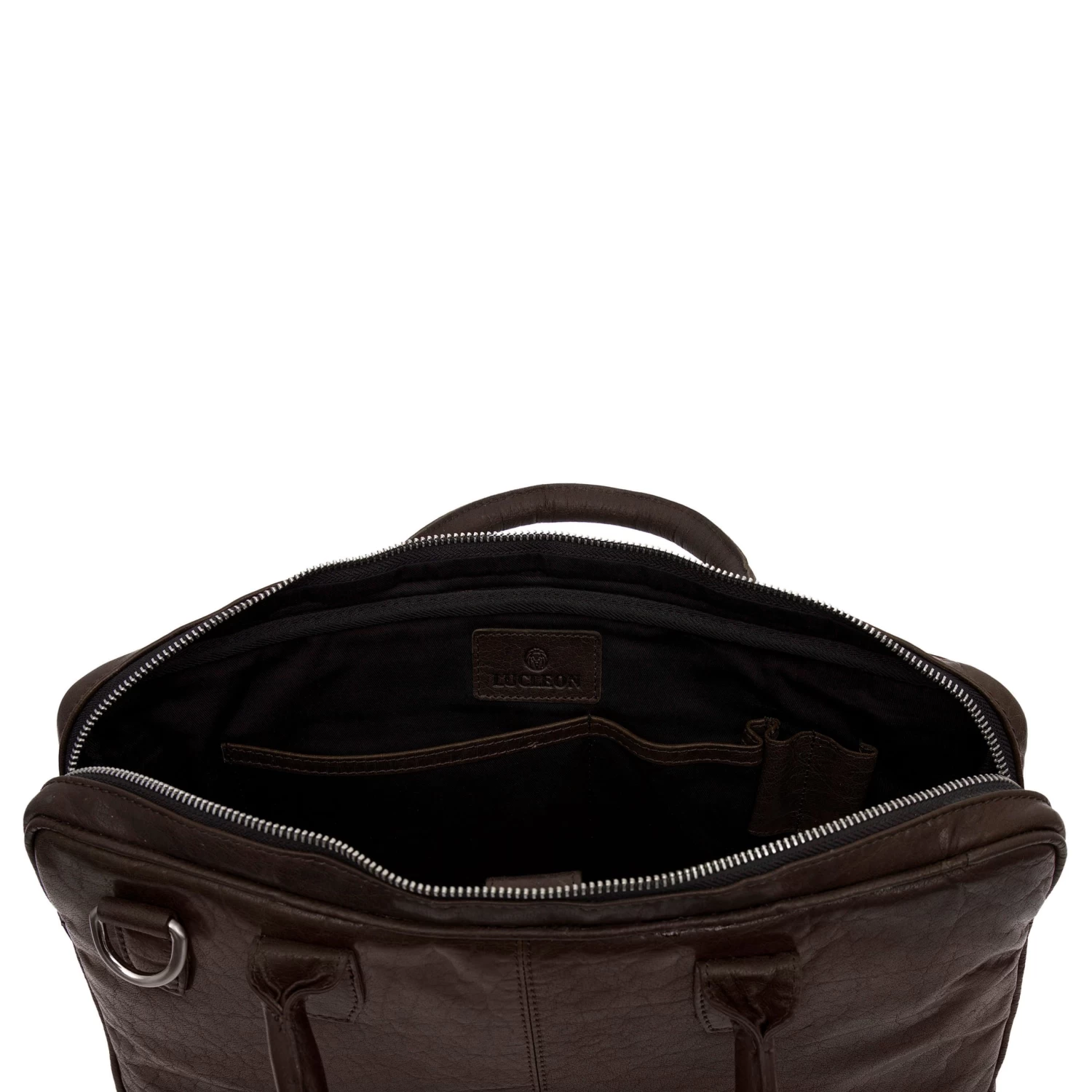 Montreal Slim 13" Executive Brown Leather Bag - Image 8