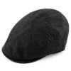Tirol | Black Linen Flat Cap
