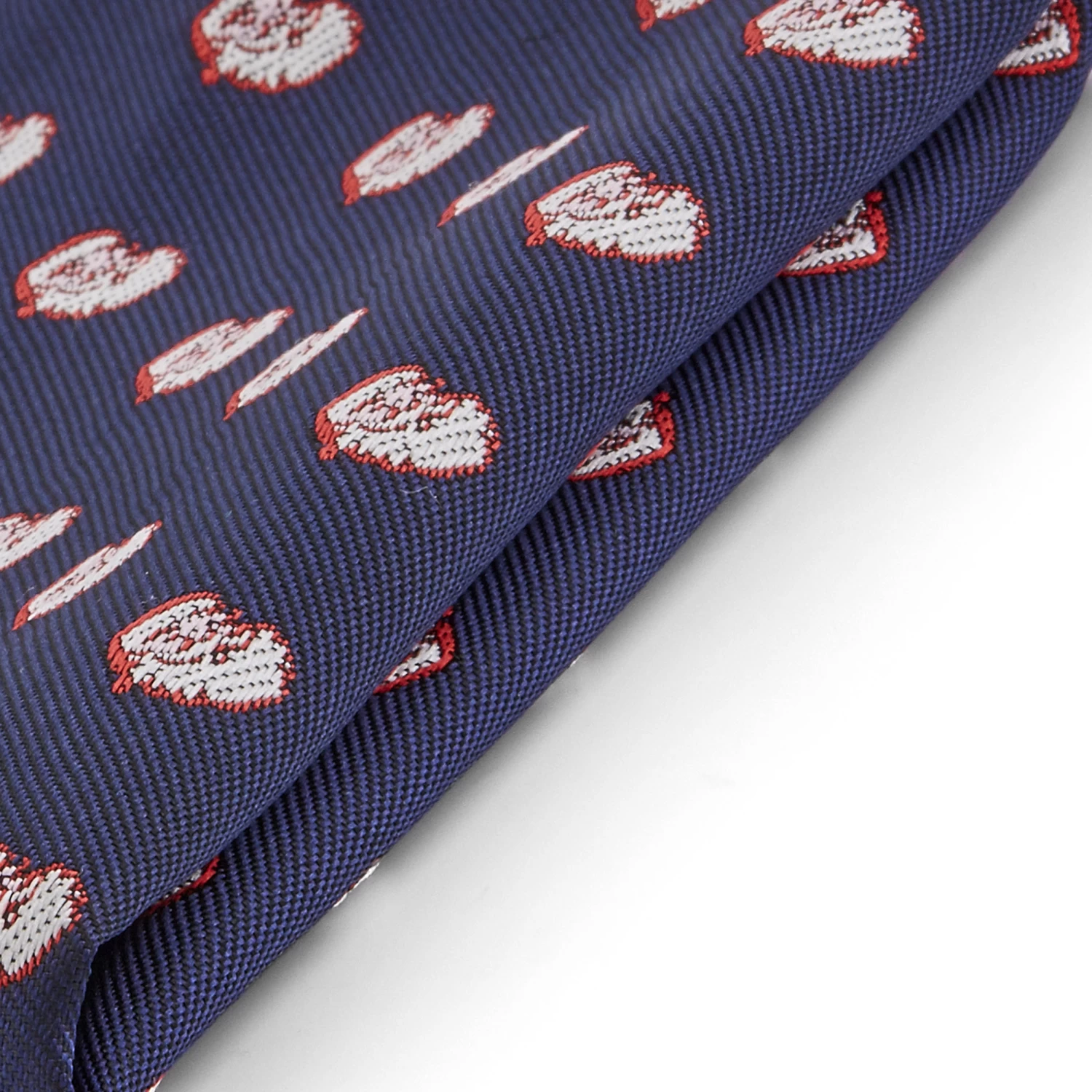 Navy Blue Santa Head Pocket Square - Image 2
