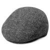 Fido | Graphite, Black & White Patterned Flat Cap