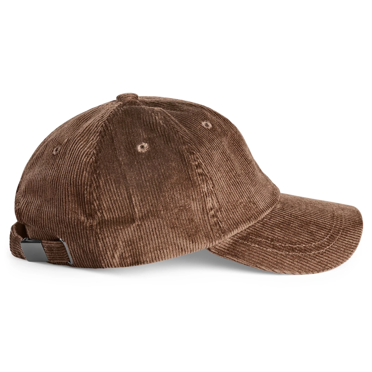 Lacuna | Dark Brown Corduroy Baseball Cap - Image 3