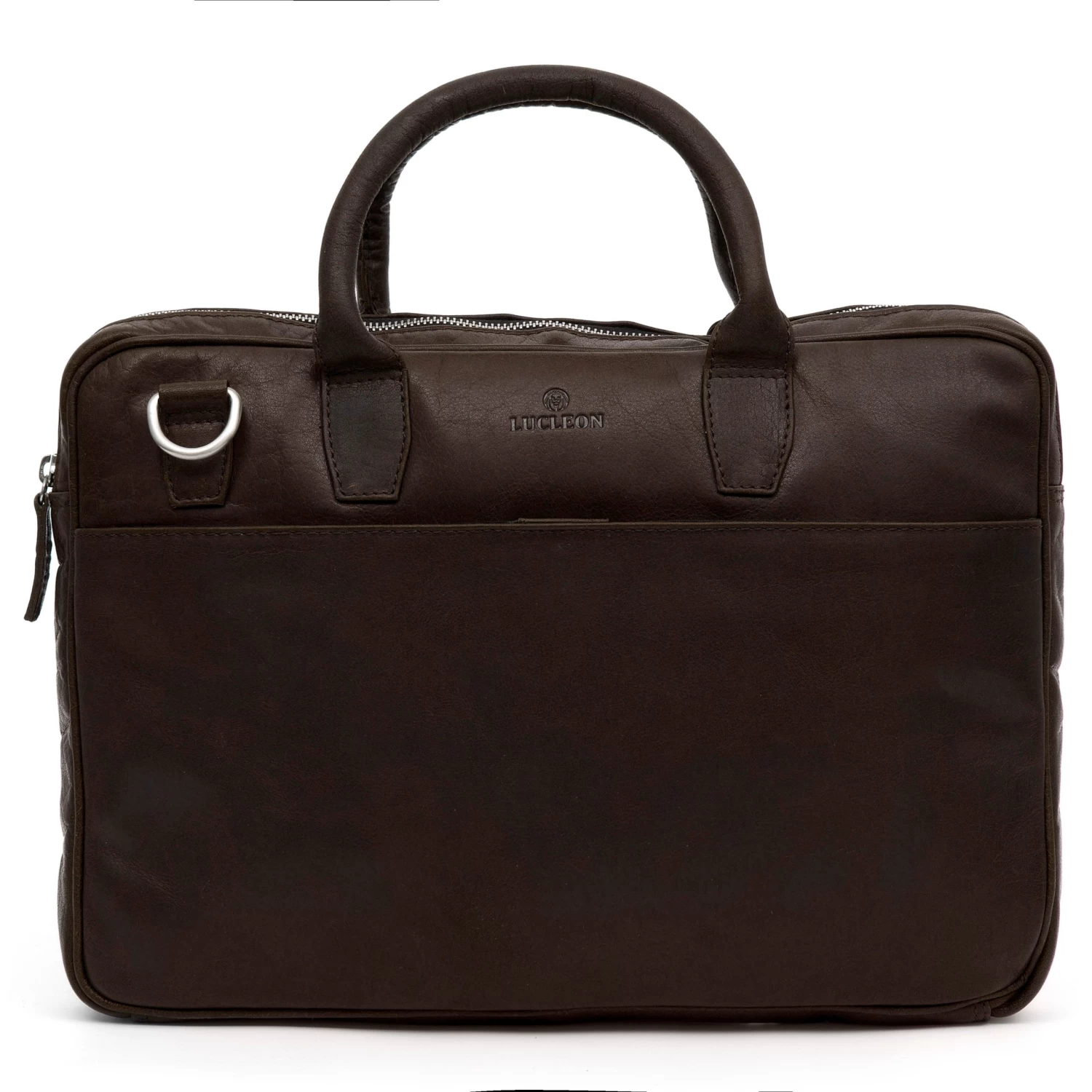 Montreal Slim 13" Executive Brown Leather Bag - Image 2