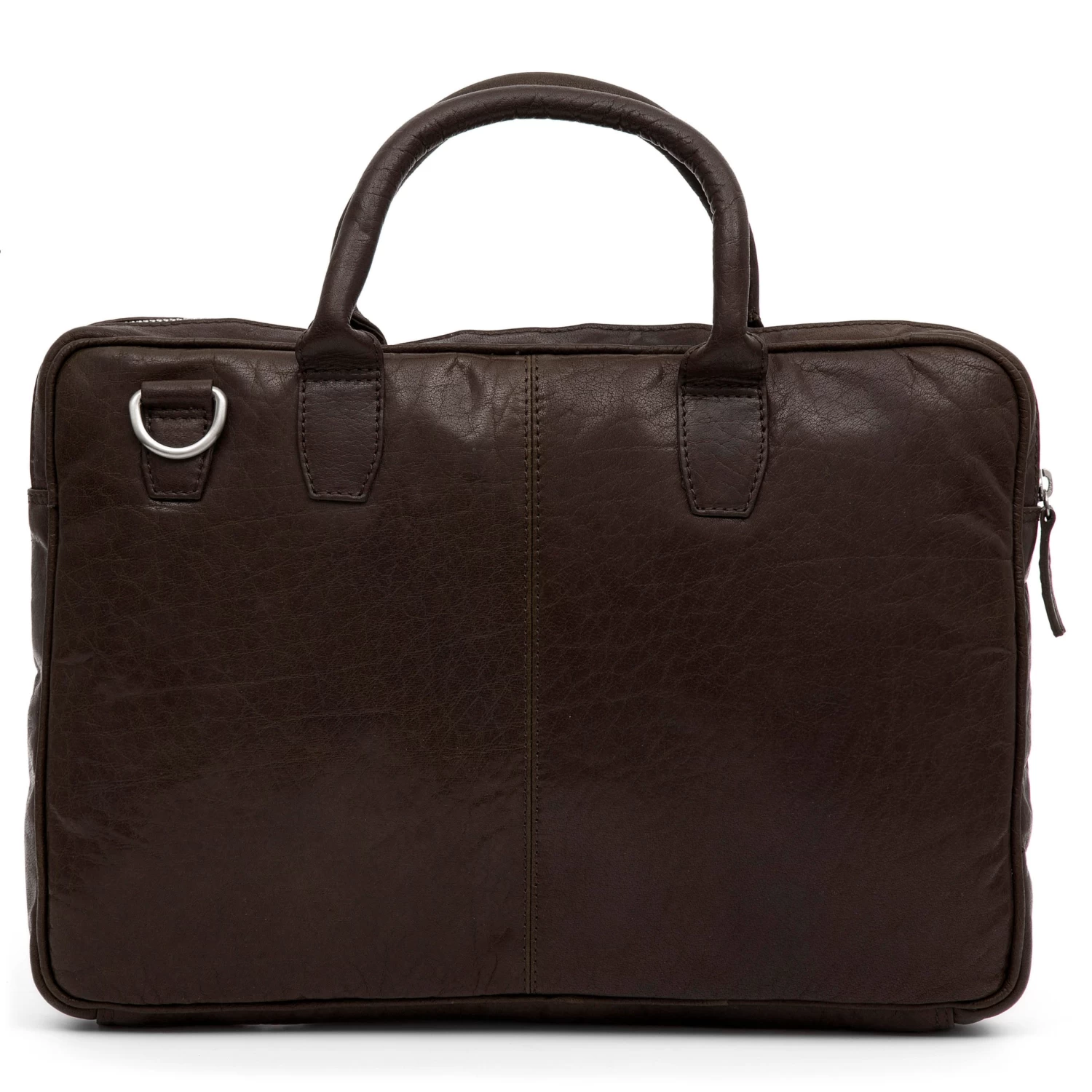 Montreal Slim 13" Executive Brown Leather Bag - Image 4