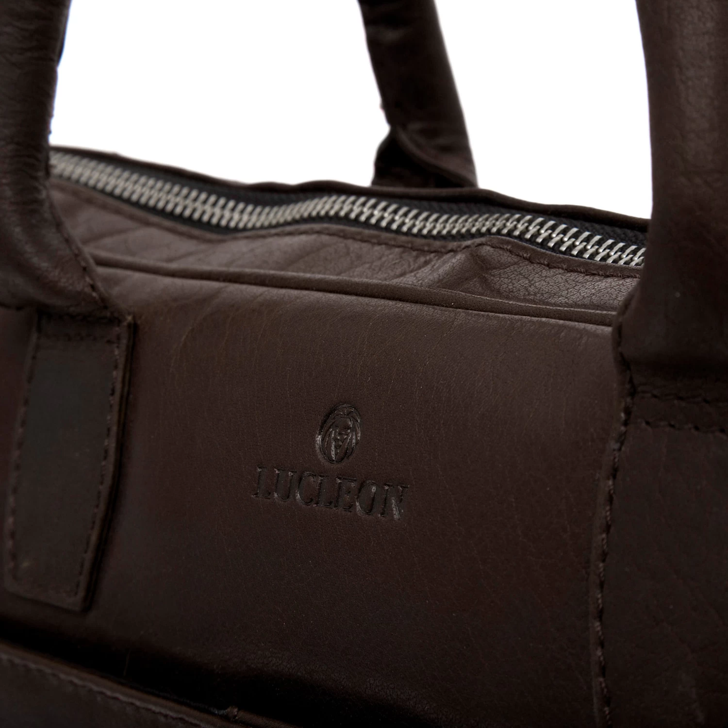 Montreal Slim 13" Executive Brown Leather Bag - Image 10