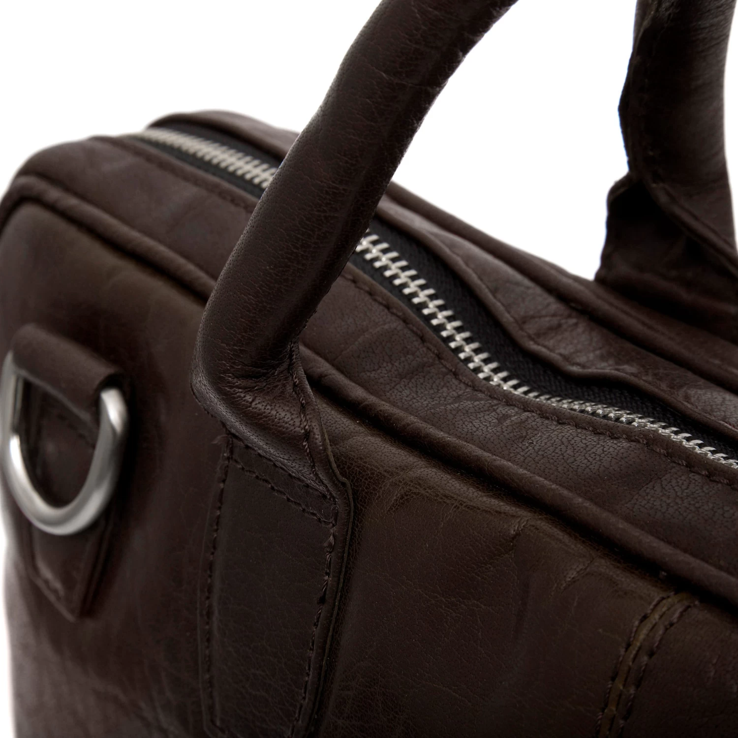 Montreal Slim 13" Executive Brown Leather Bag - Image 11