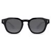 Black Geometric Horn Rimmed Sunglasses