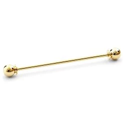 Gold-Tone Globe Head Collar Bar