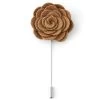 Tan Rose Lapel Pin