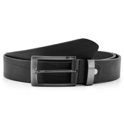 Modern Black Leather Belt