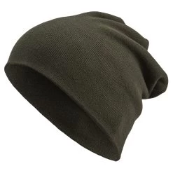 Kite | Olive Green Lightweight Organic Cotton Fine Knitted Beanie