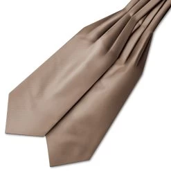 Tan Satin Cravat
