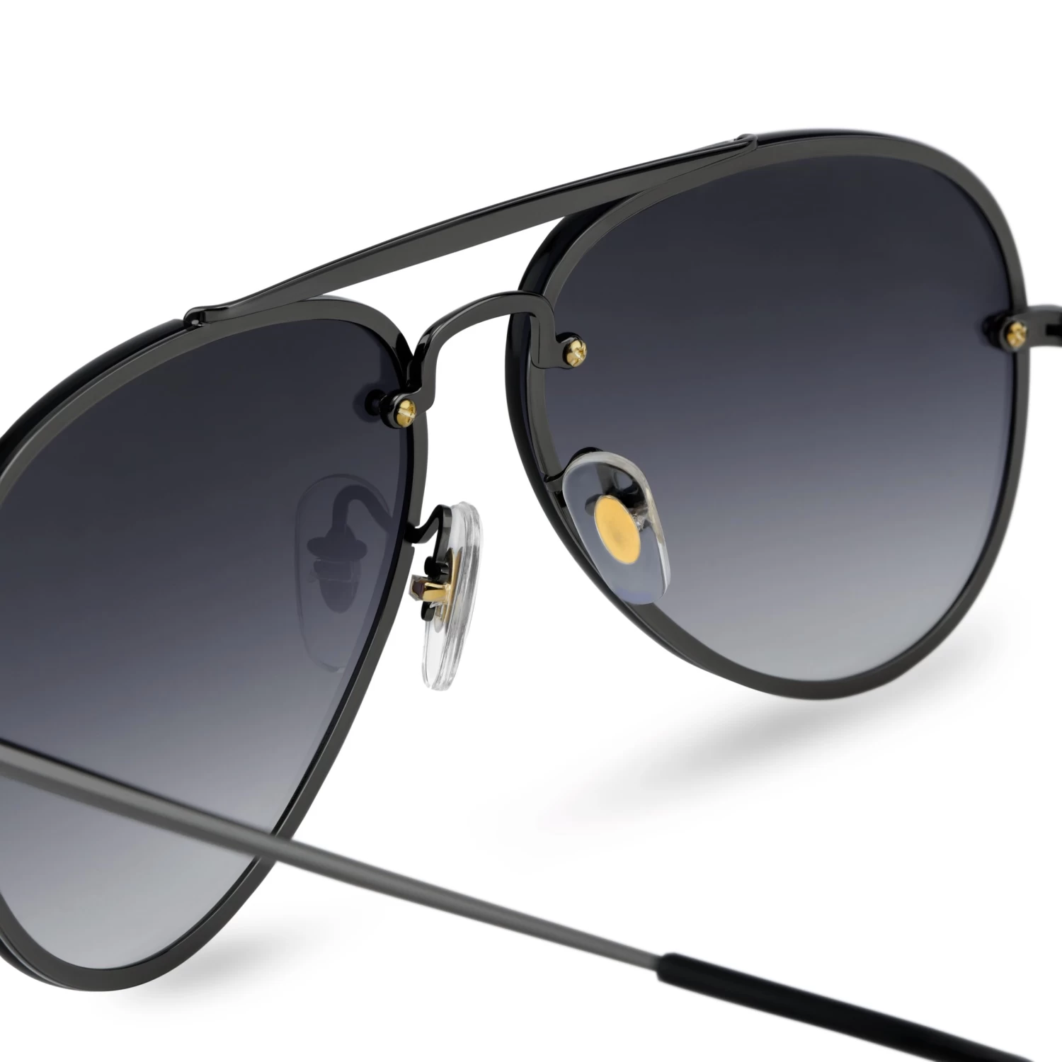 Occasus | Gunmetal Grey Gradient Aviator Sunglasses - Image 6