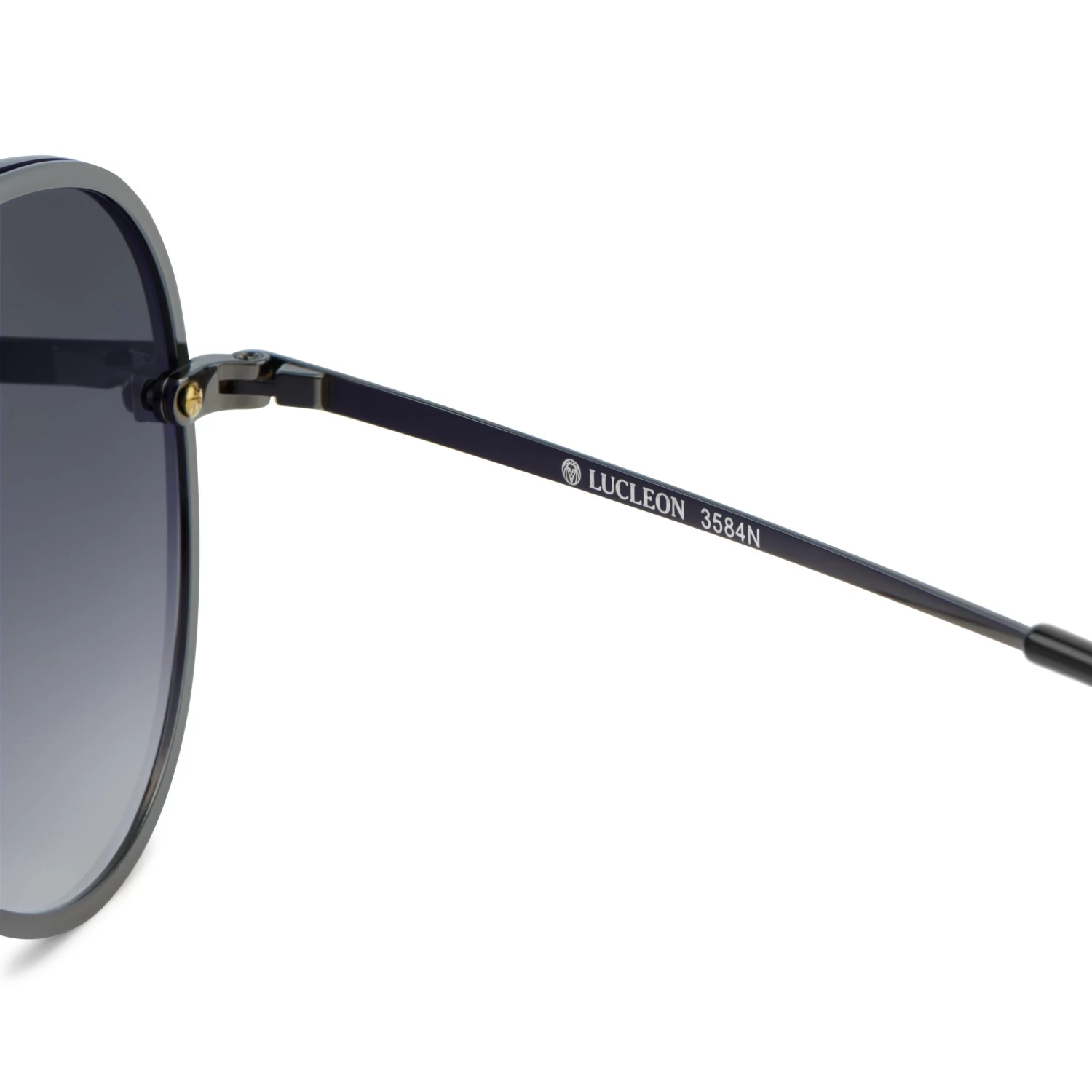 Occasus | Gunmetal Grey Gradient Aviator Sunglasses - Image 7