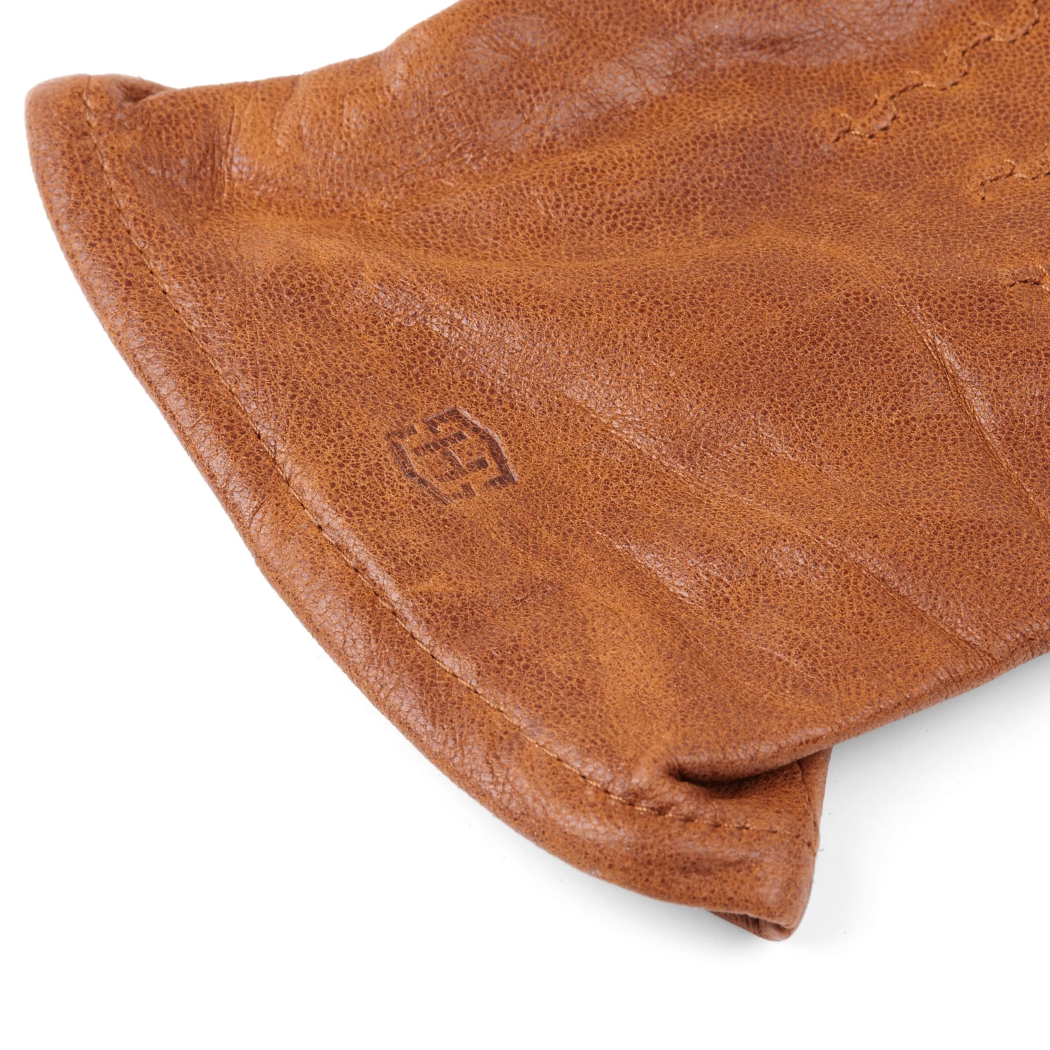 Cuffed Tan Touchscreen Compatible Sheep Leather Gloves - Image 2