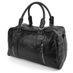 Black Weekend/Sports Leather Bag