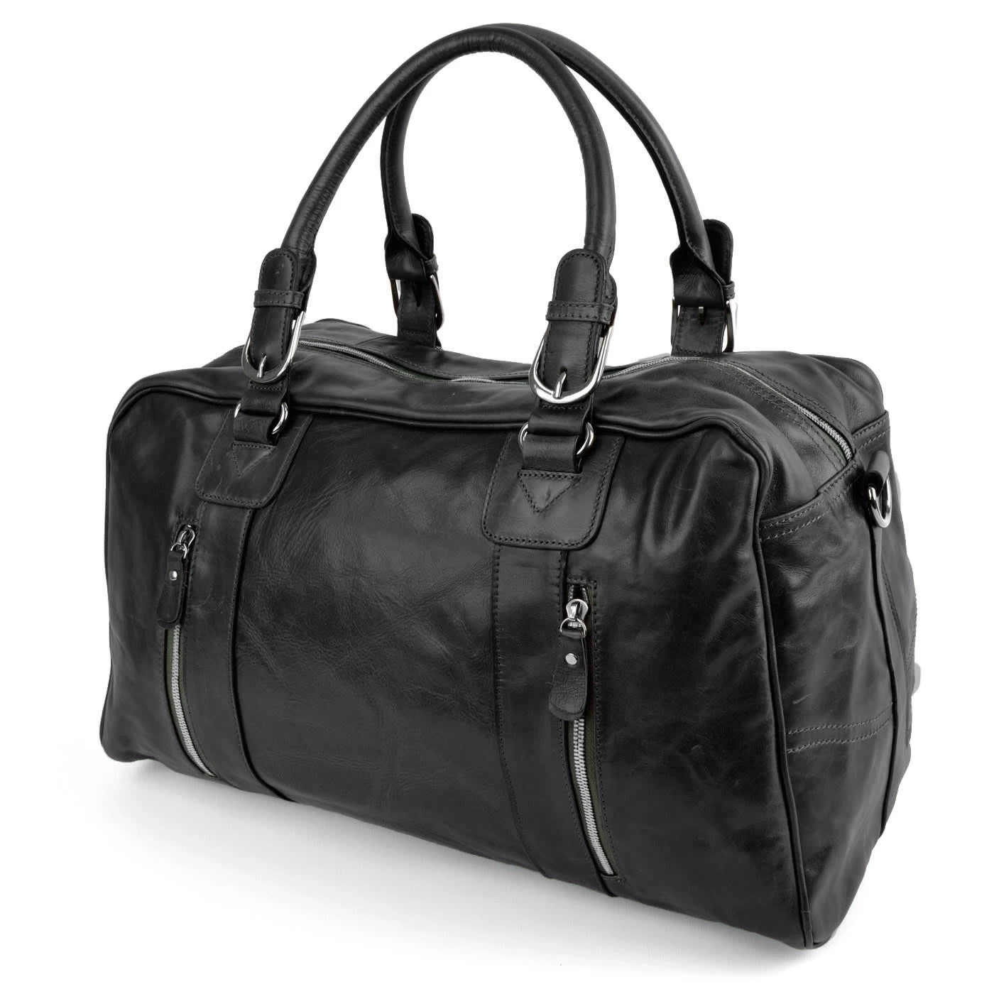 Black Weekend/Sports Leather Bag