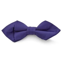 Dark Violet Basic Pointy Pre-Tied Bow Tie