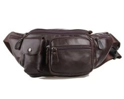 Dark Brown Leather Bum Bag