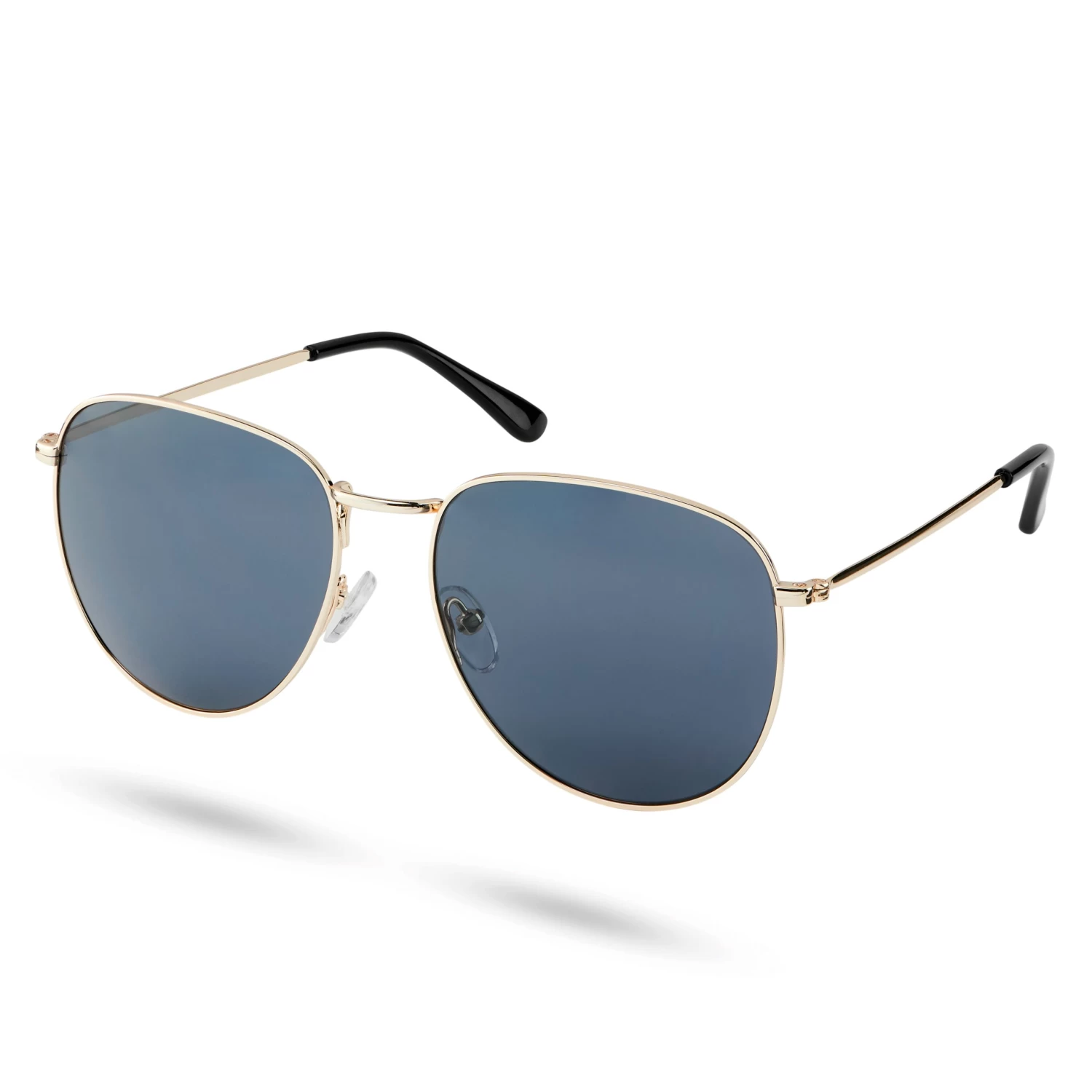 Thea | Gold-Tone & Smoke Grey Stainless Steel Aviator Sunglasses - Image 2