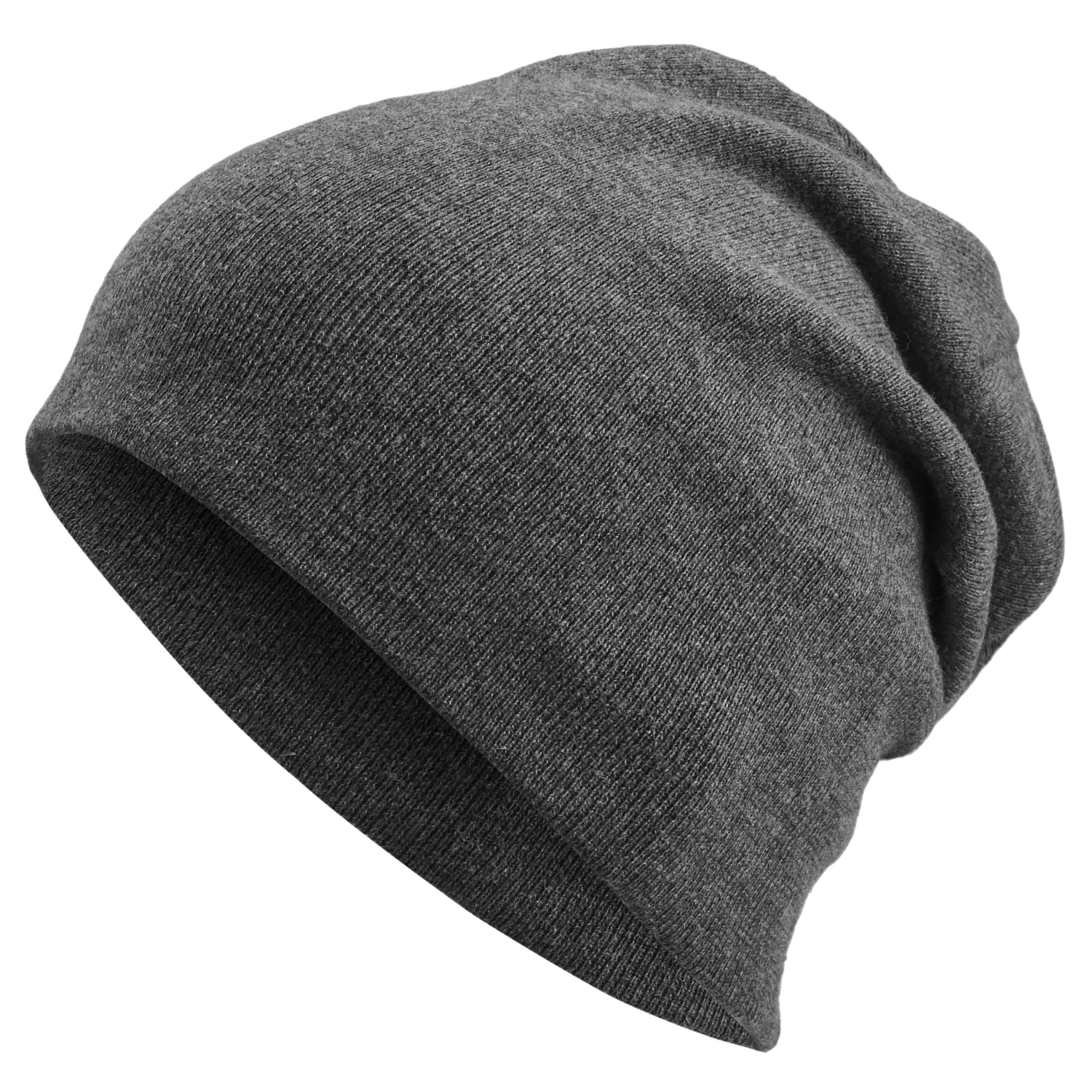 Kite | Dark Grey Lightweight Organic Cotton Fine Knitted Beanie