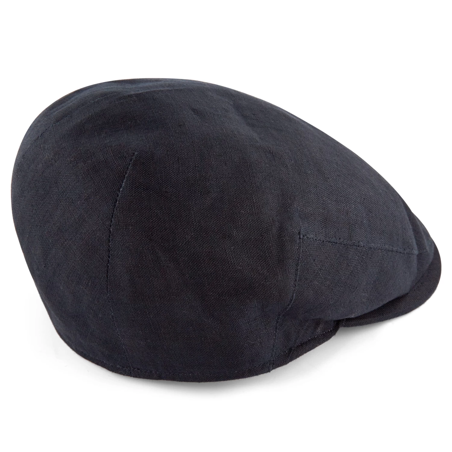 Tirol | Navy Blue Linen Flat Cap - Image 3