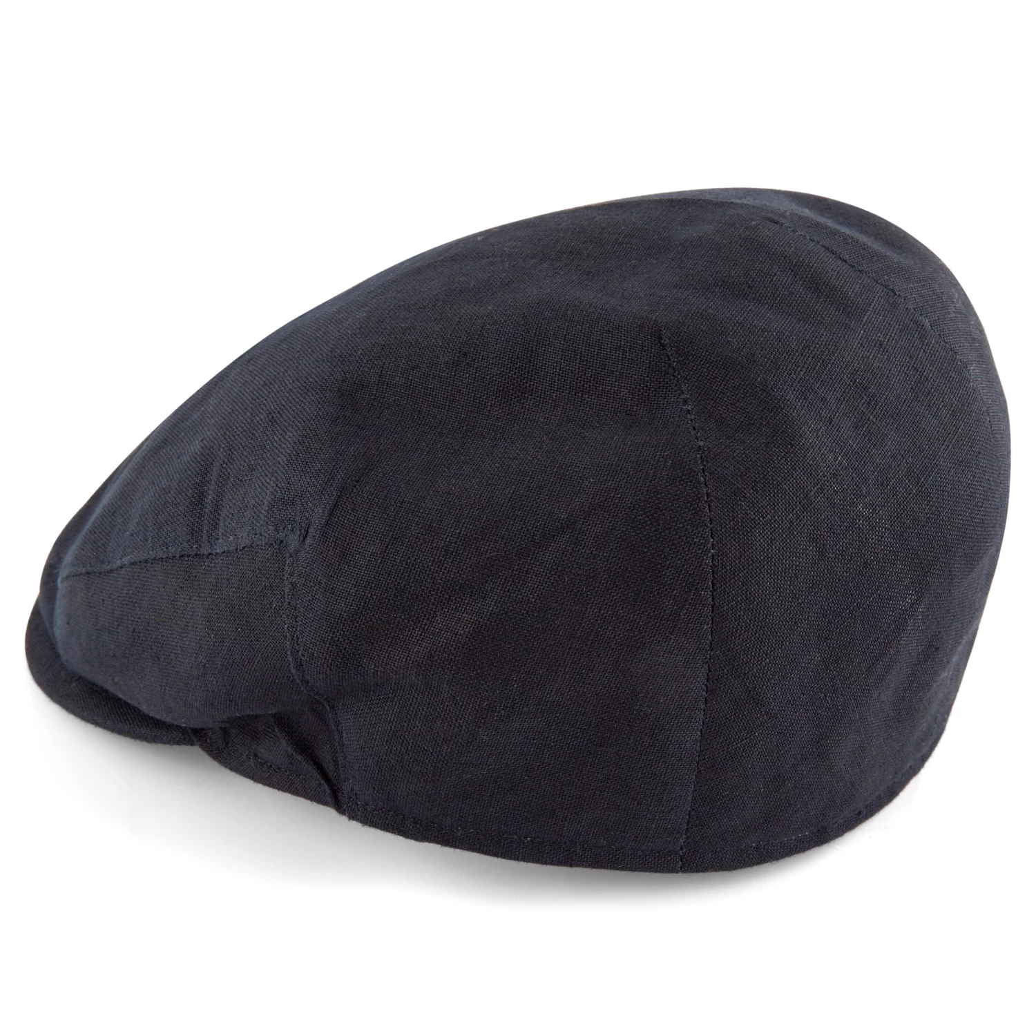 Tirol | Navy Blue Linen Flat Cap - Image 2