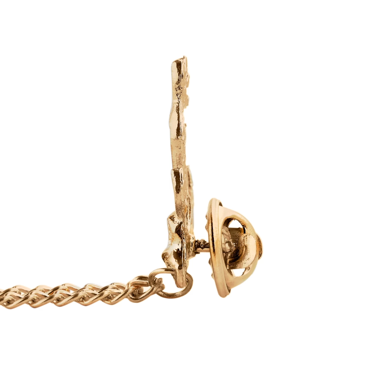 Gold-Tone Double Deer Head Collar Chain - Image 4