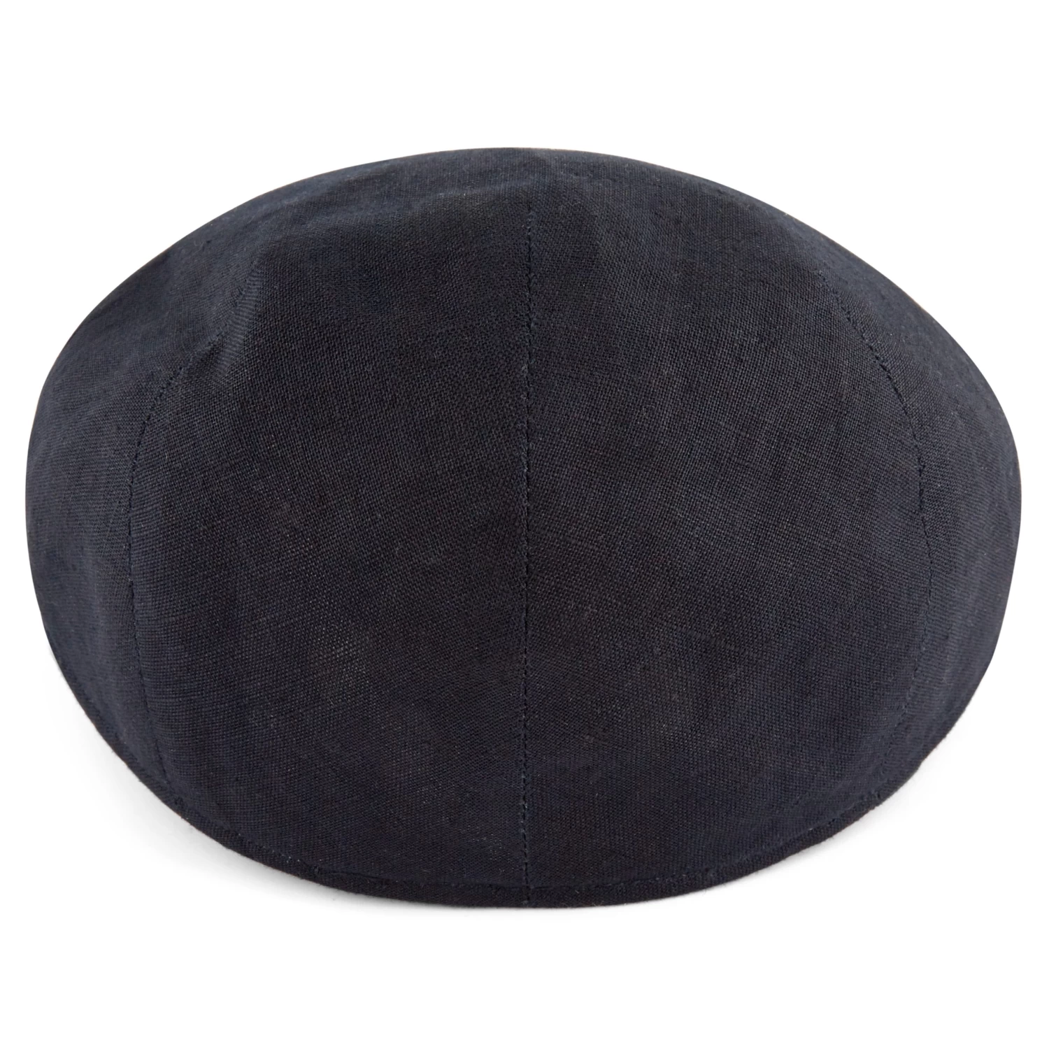 Tirol | Navy Blue Linen Flat Cap - Image 4