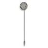 Geo Remix | Silver-Tone Slate, Champagne & Black Patterned Lapel Pin