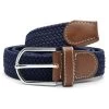 Dark Blue Canvas Elastic Belt