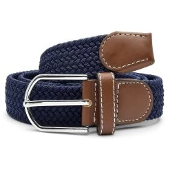 Dark Blue Canvas Elastic Belt