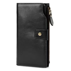 Black RFID Leather Wallet