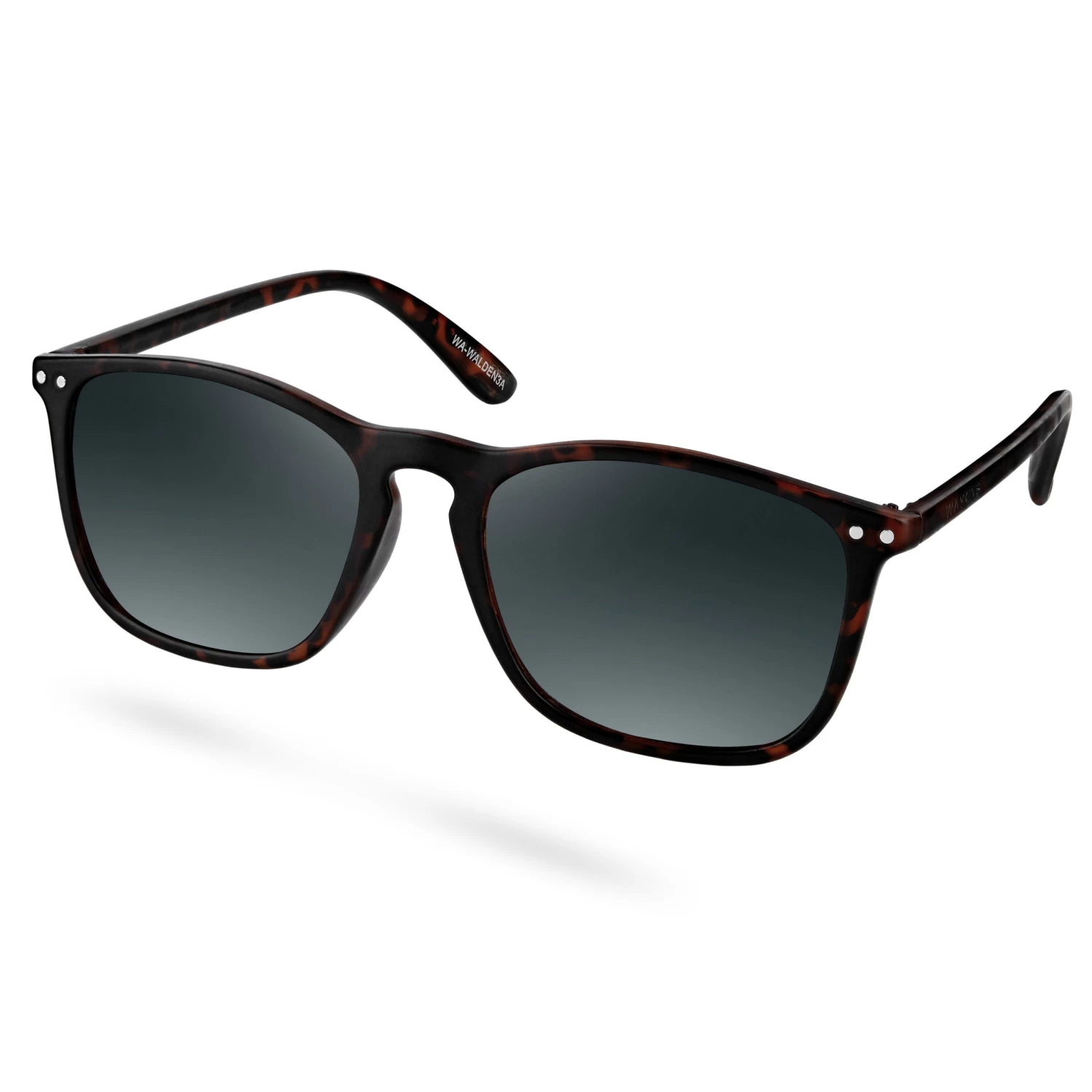 Wade | Tortoise & Dark Grey Polarised Square Sunglasses - Image 2