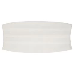 White Basic Cummerbund