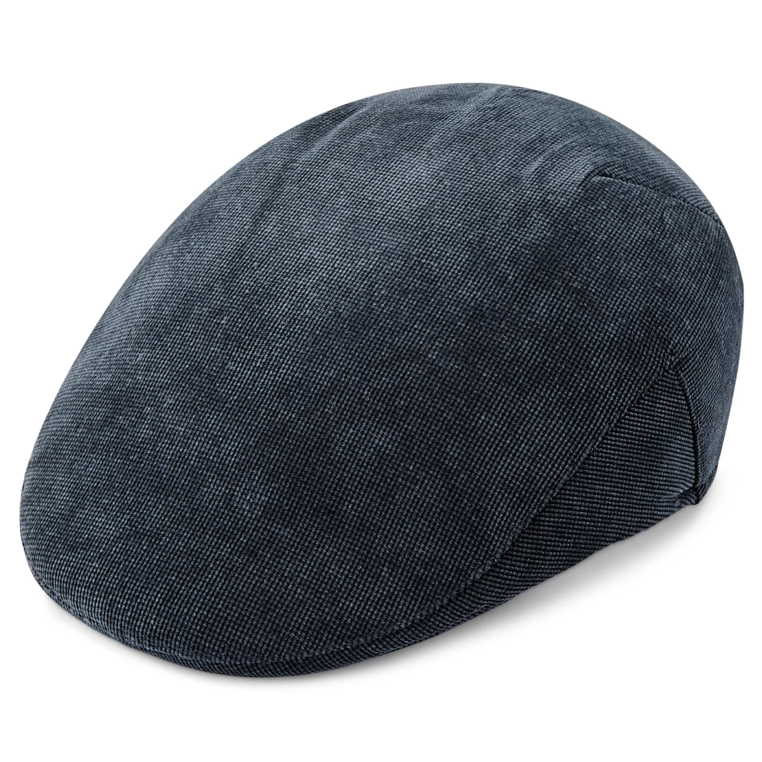 Fido | Classic Deep Blue Patterned Flat Cap