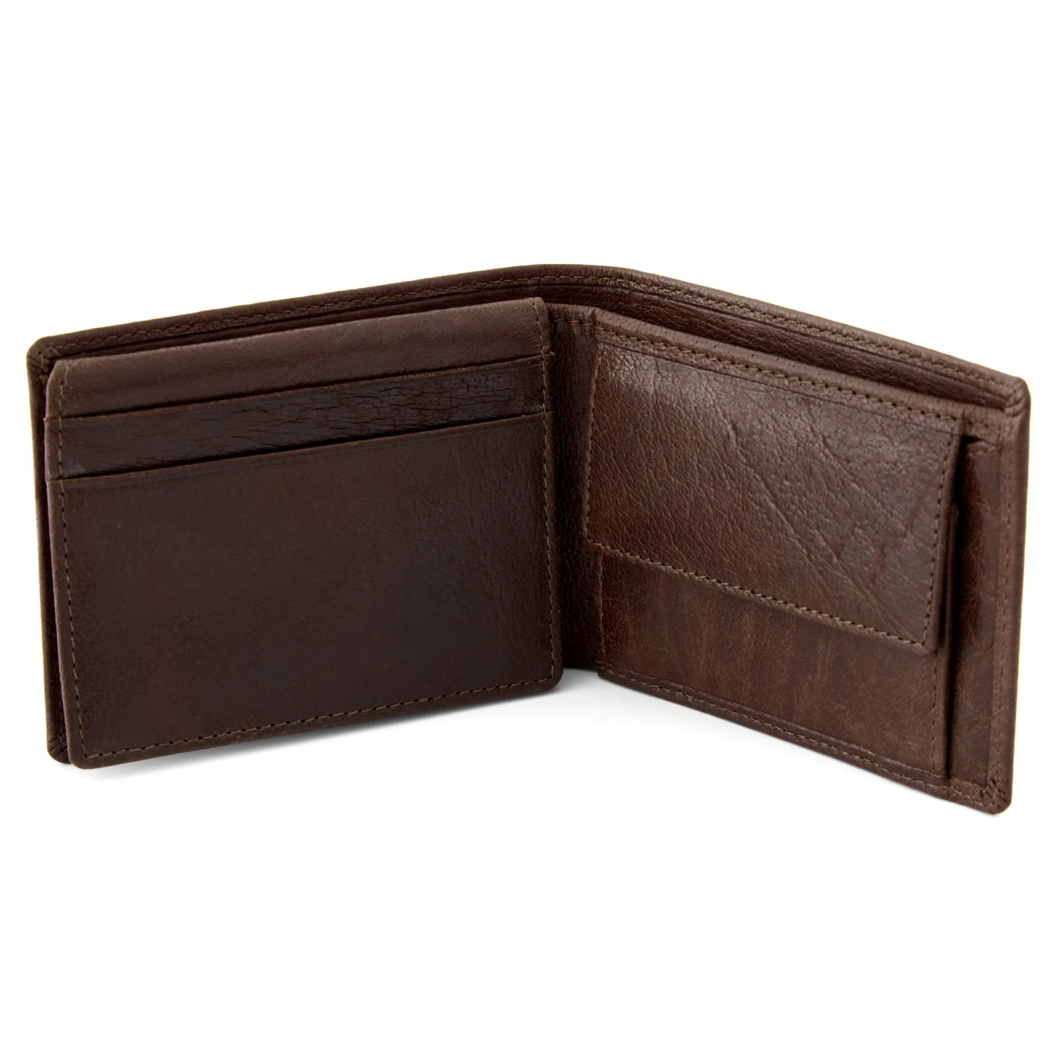 California | Simple Brown Leather Wallet - Image 5