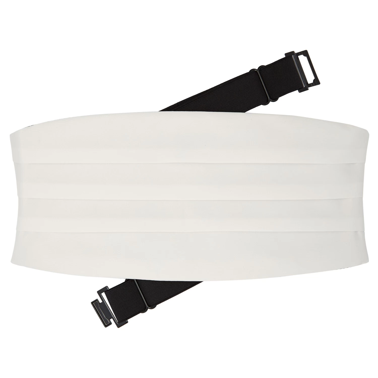 White Basic Cummerbund - Image 2