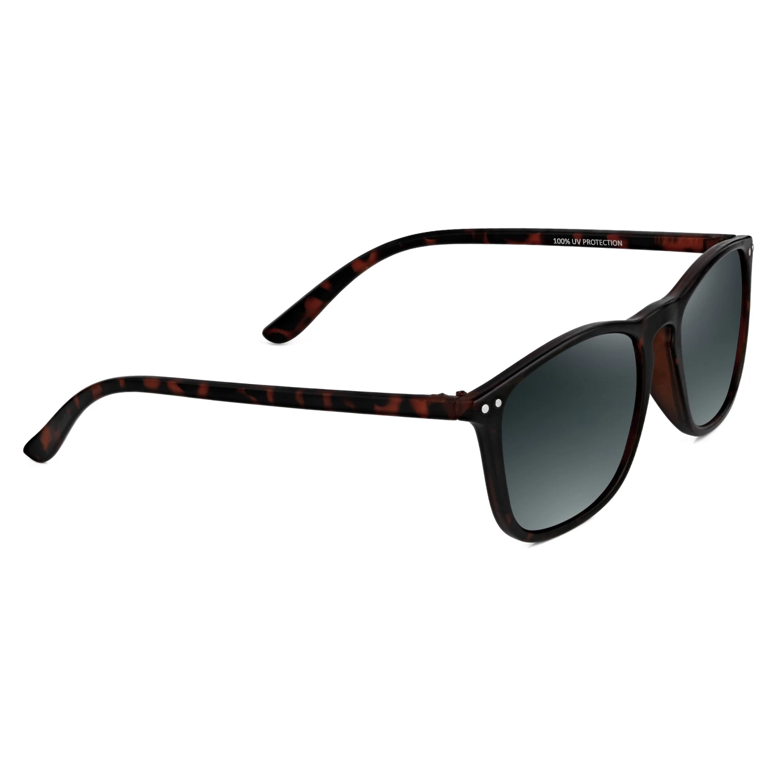 Wade | Tortoise & Dark Grey Polarised Square Sunglasses - Image 3
