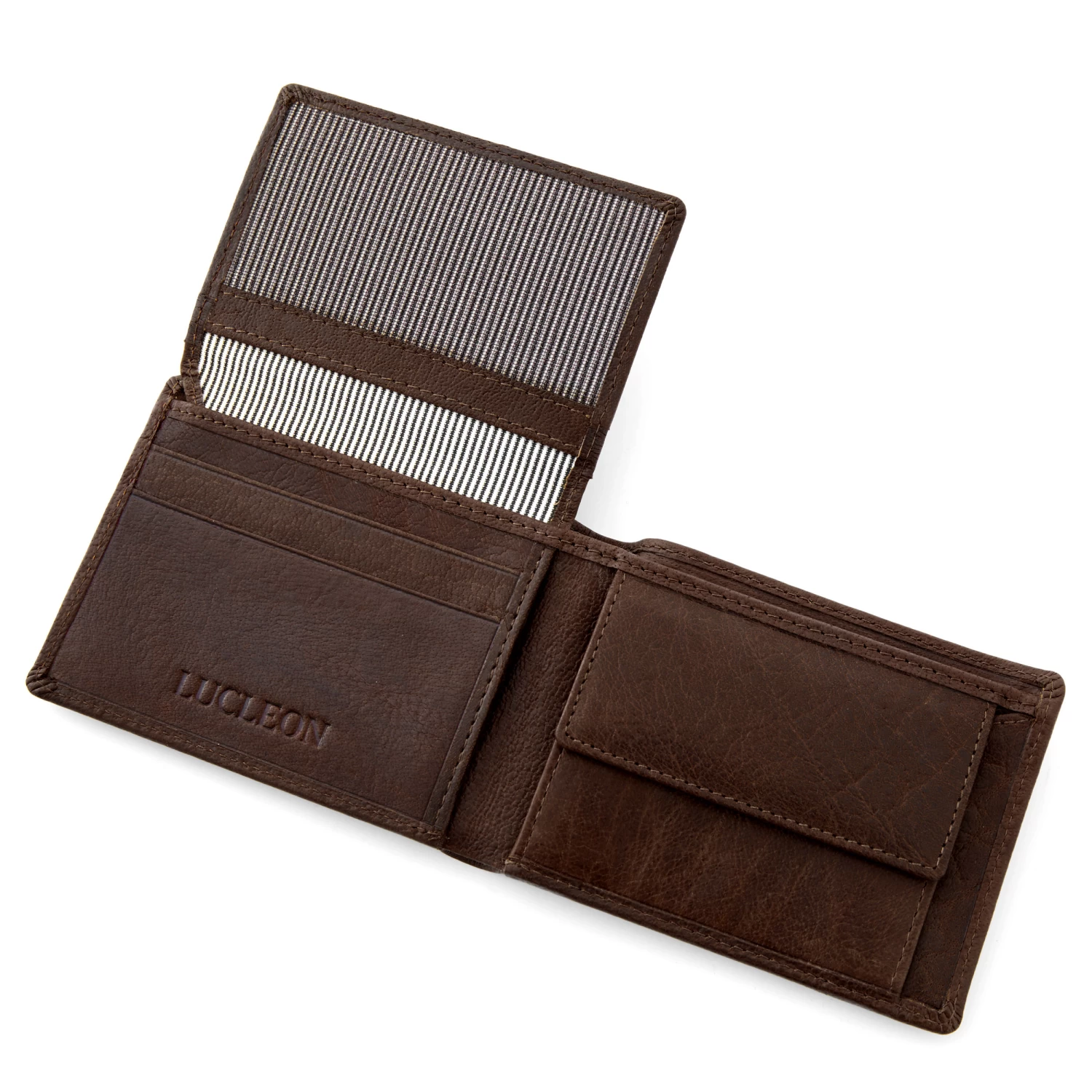 California | Simple Brown Leather Wallet - Image 2
